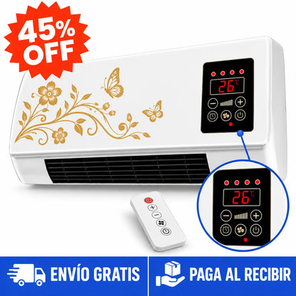 Aire Acondicionado Portátil de Pared 2x1  – Modo Calor y Ventilación con Control Remoto · 45% OFF